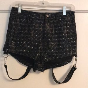 Nasty Gal Holographic Shorts